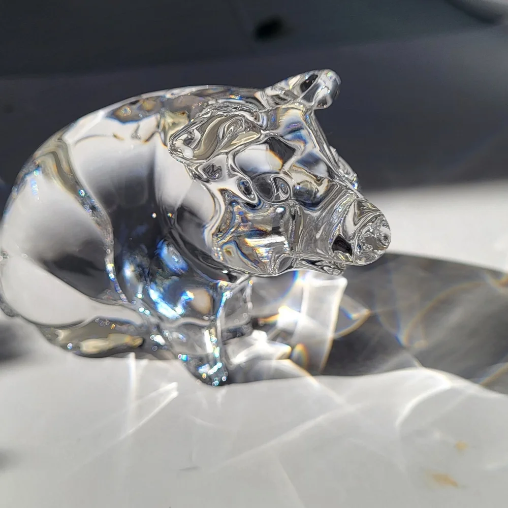 Princess House Crystal Pet Collection Penelope Pig 24% Lead Crystal Germany - Picture 8 of 9